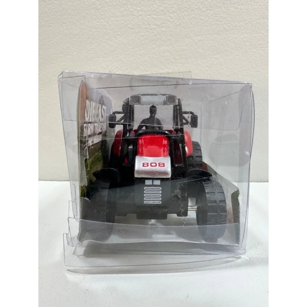 Free Wheeling Red Farm‎ Die CastTractor  ~ 3.5  L x 2.5  W x 2.5  T - NEW